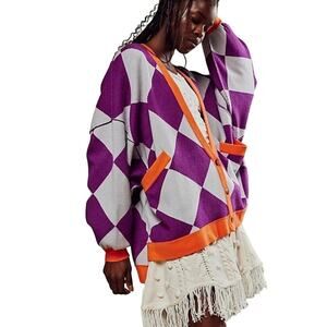 Free People / We The Free Manny Cardi / Boho Preppy Cardigan Sweater